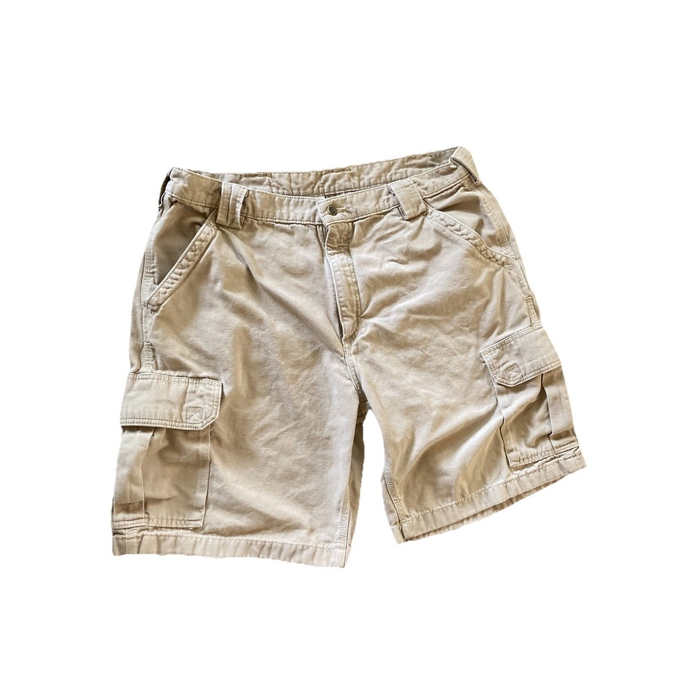 Carhartt Men's Vintage Cargo Shorts Size 40 B164 Original Fit Canvas Khaki